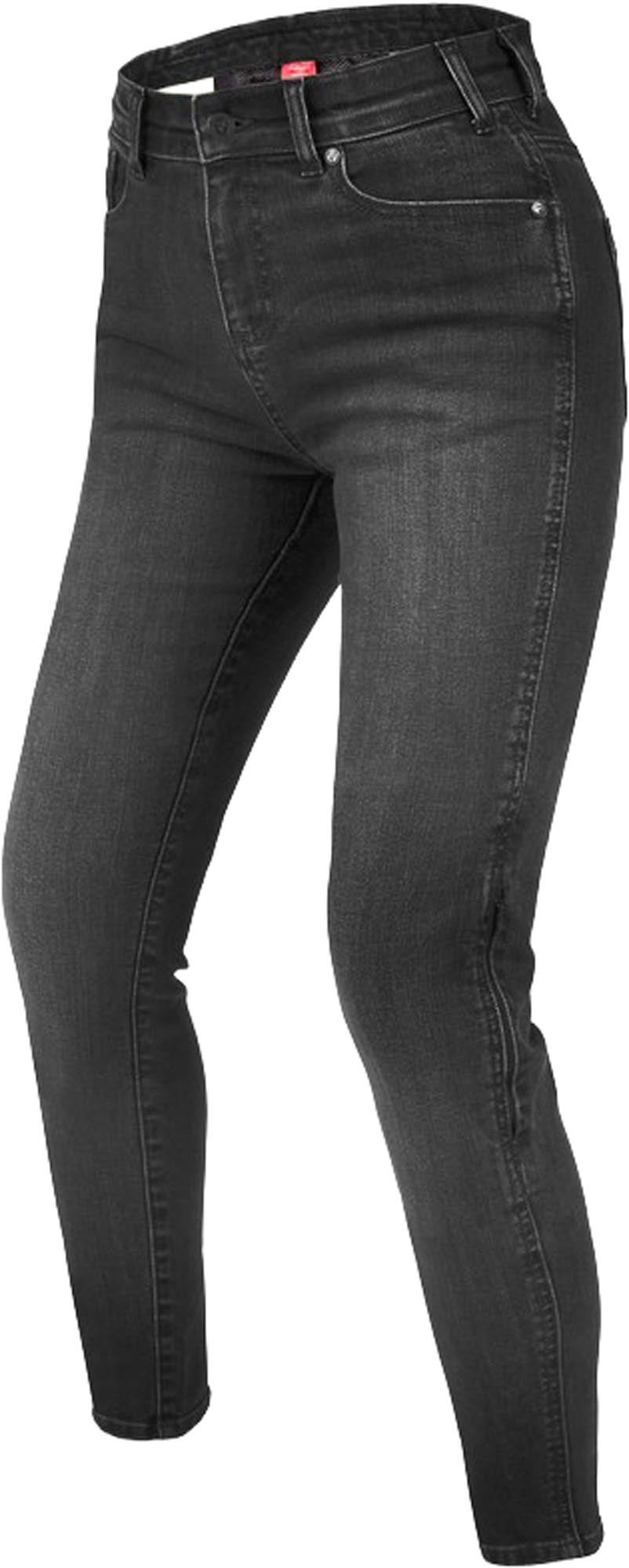 Rebelhorn Classic 3 Slim Fit Damer motorcykeljeans Sort udvasket 38/32 Figur 1