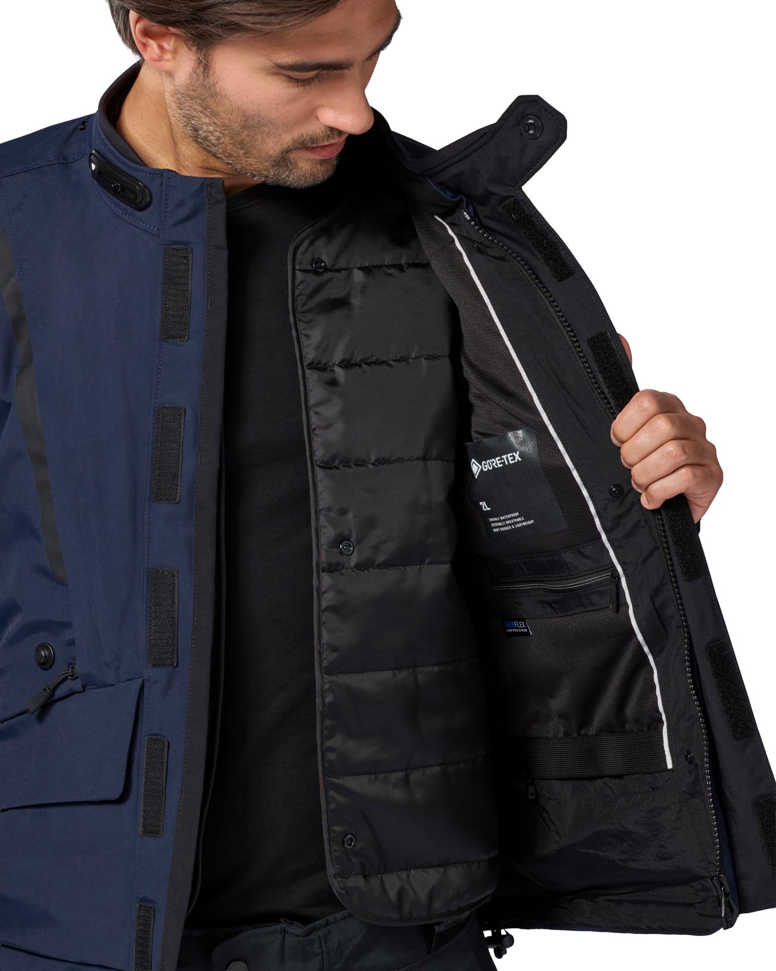 Revit Vertical 2 GTX wasserdichte Motorrad Textiljacke dunkelblau/schwarz M Abbildung 13