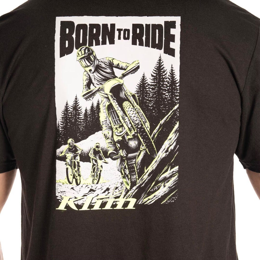 Klim Saddle Mountain Tri-Blend Camiseta preto/neon-amarelo M Figura 3