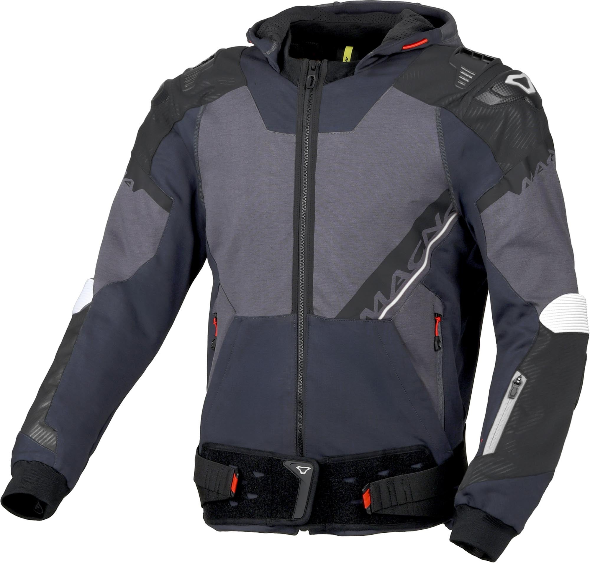 Macna Phantomax Motorcykeltextiljacka Grå/blå M Figur 1