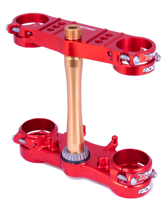 XTRIG ROCS Tech Triple Clamp Offset 22 mm - Honda CRF250R/450R roșie Figura 3
