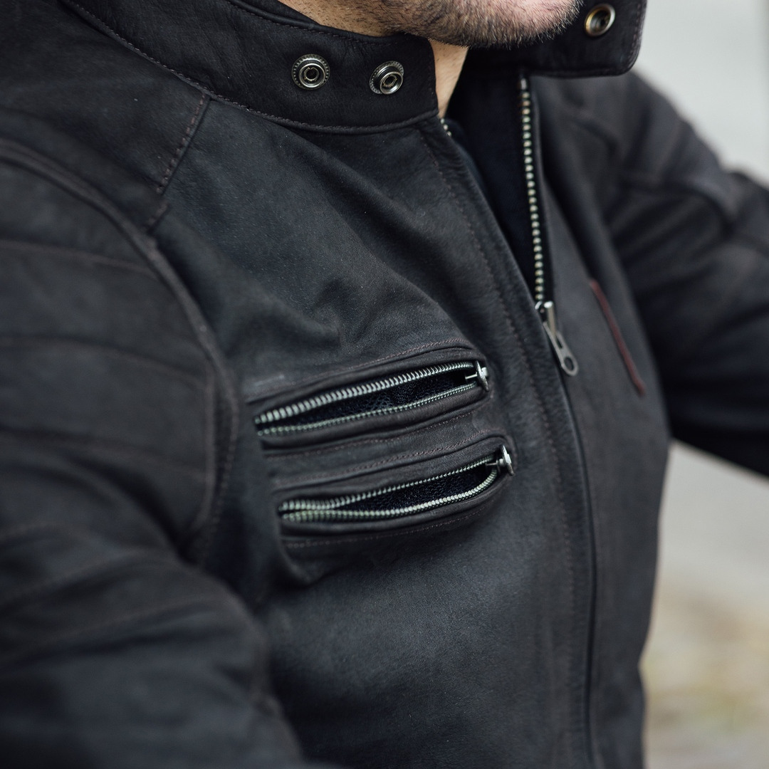 Merlin Alton II D3O Motorcycle Leather Jacket black M Figure 5