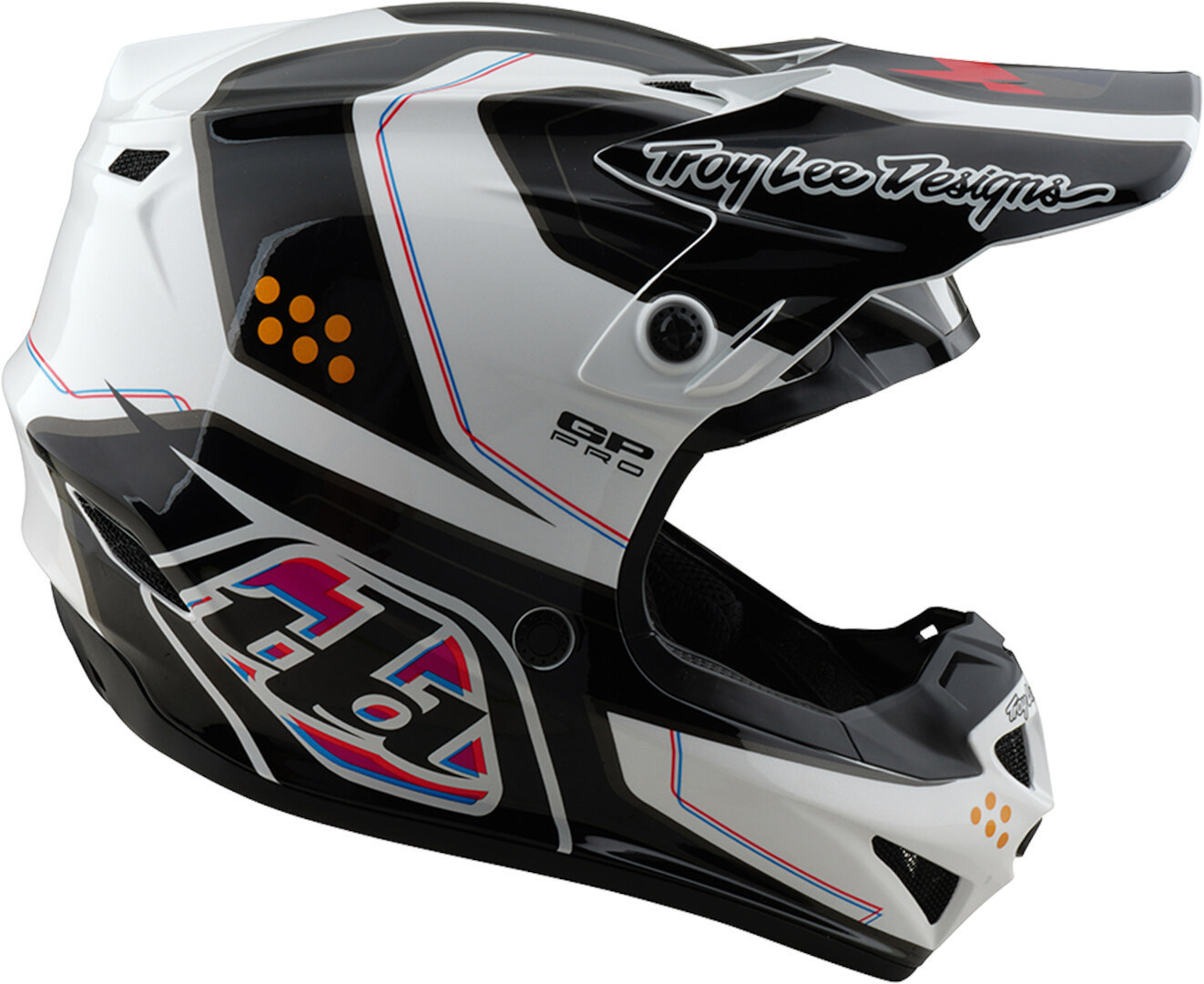 Troy Lee Designs GP Pro MIPS Trooper Motoross Helm zwart/wit/blauw/rood M (57/58) Figuur 6