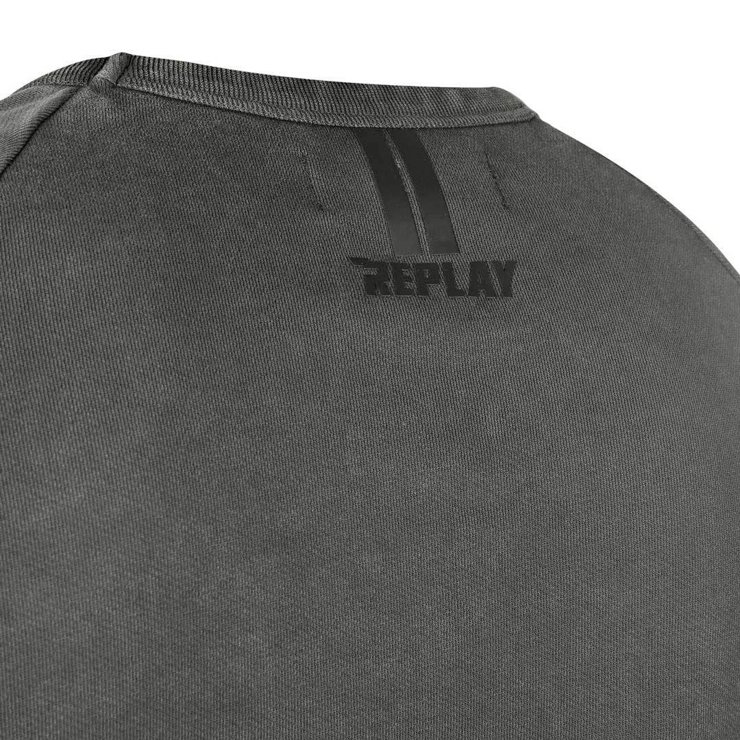 Replay Classic Sweter ciemnoszara S Rysunek 5