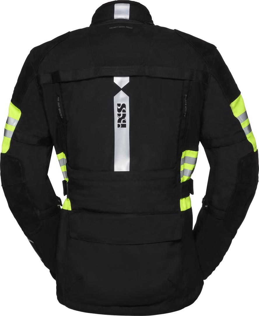 IXS X-Tour LT Montevideo-ST Veste textile de moto imperméable à l’eau noir/jaune 5XL Figure 2