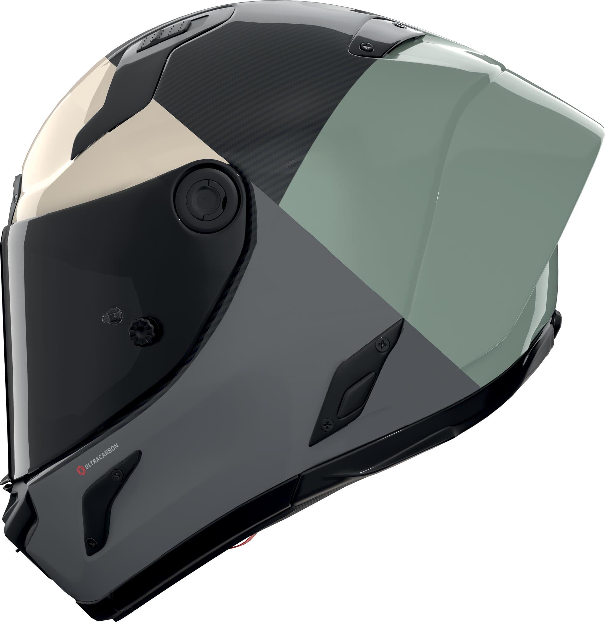 Nolan X-804 RS Ultra Carbon Blocco Capacete cinza/verde XXS (54) Figura 2