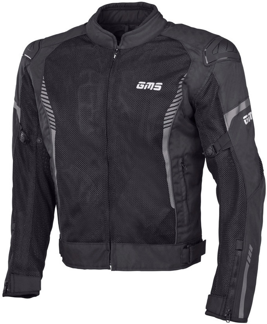 GMS Samu Mesh Motorcycle Textile Jacket black 4XL Figure 1