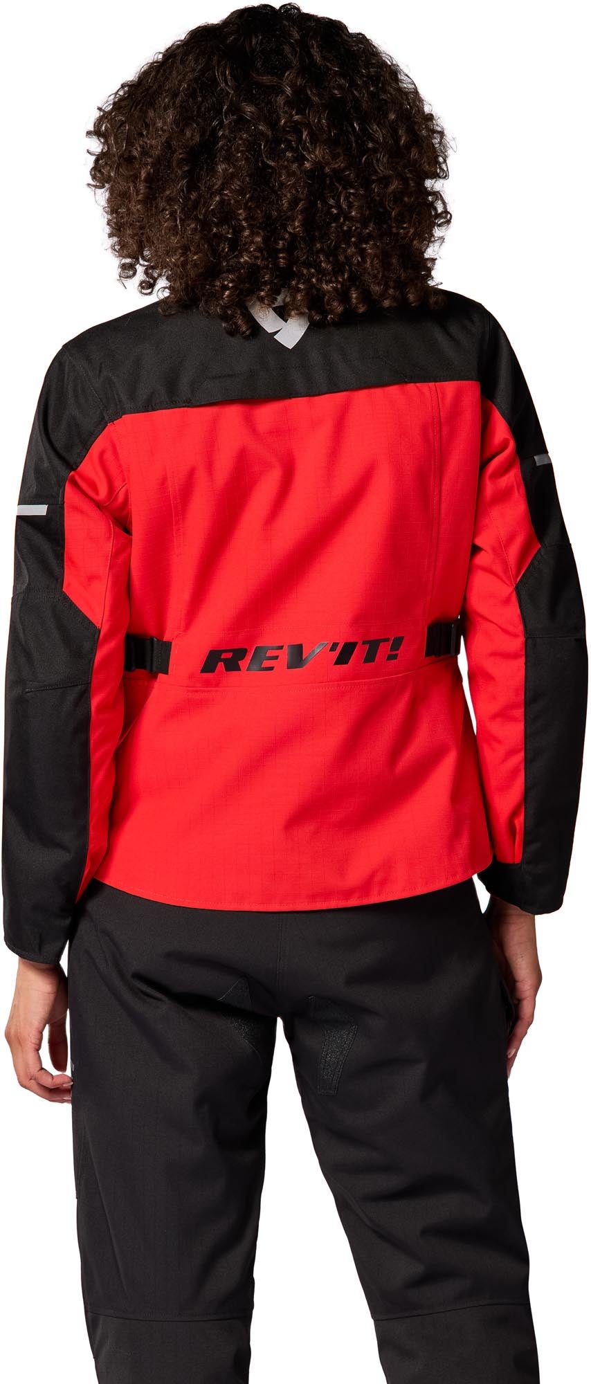 Revit Convergent H2O waterdichte dames motorfiets textieljas rood/zwart 40 Figuur 4