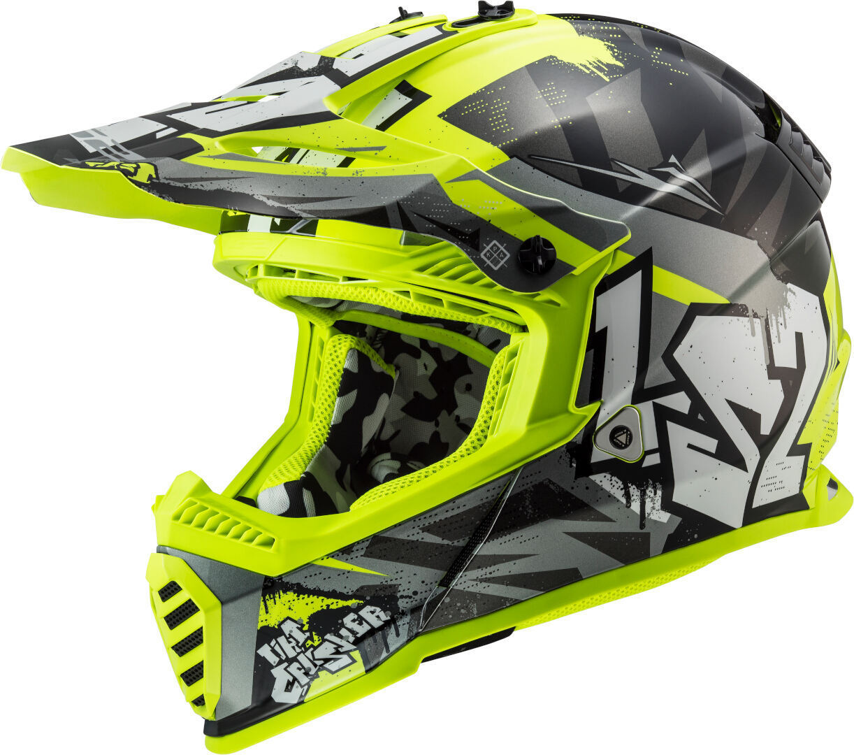 LS2 MX437 Fast Evo II Mini Crusher Capacete Motocross para Crianças Artigo principal Figura 1
