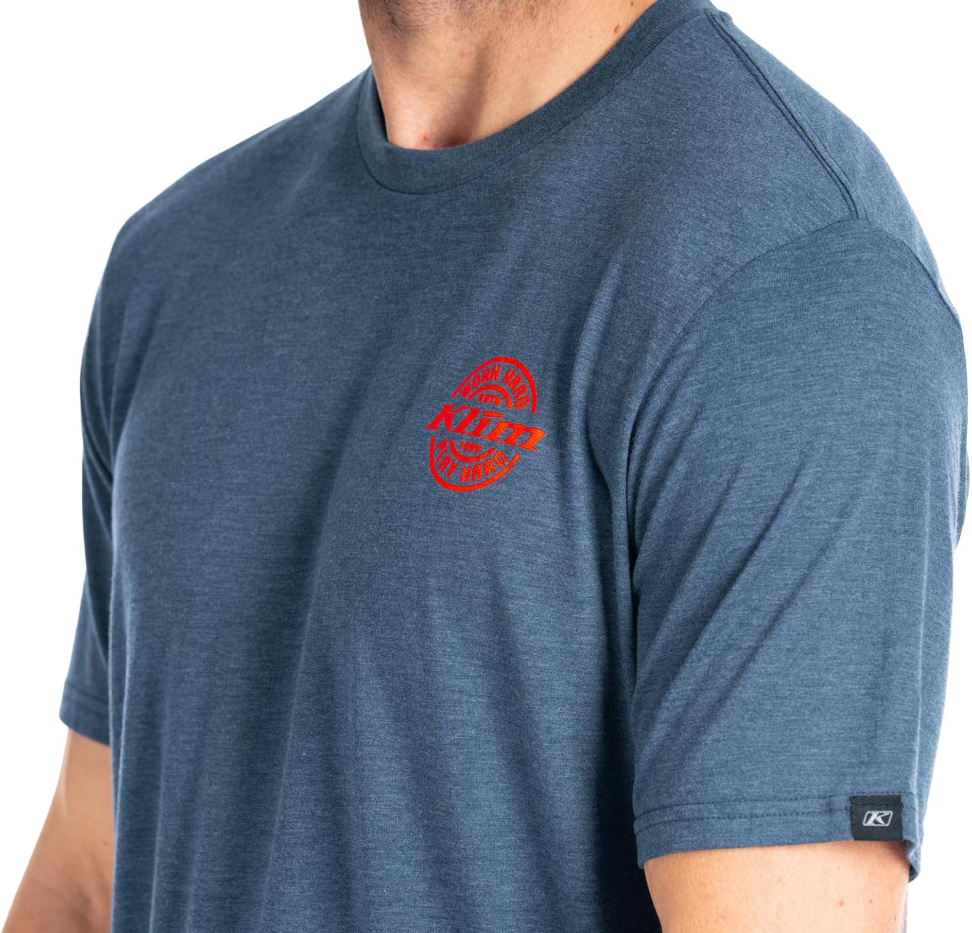 Klim Live to Ride Tri-Blend Tričko modrá 2XL Obrázek 3