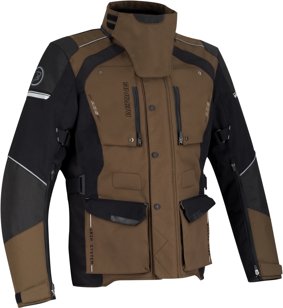 Bering Bronko Veste textile moto noir/marron L Figure 1