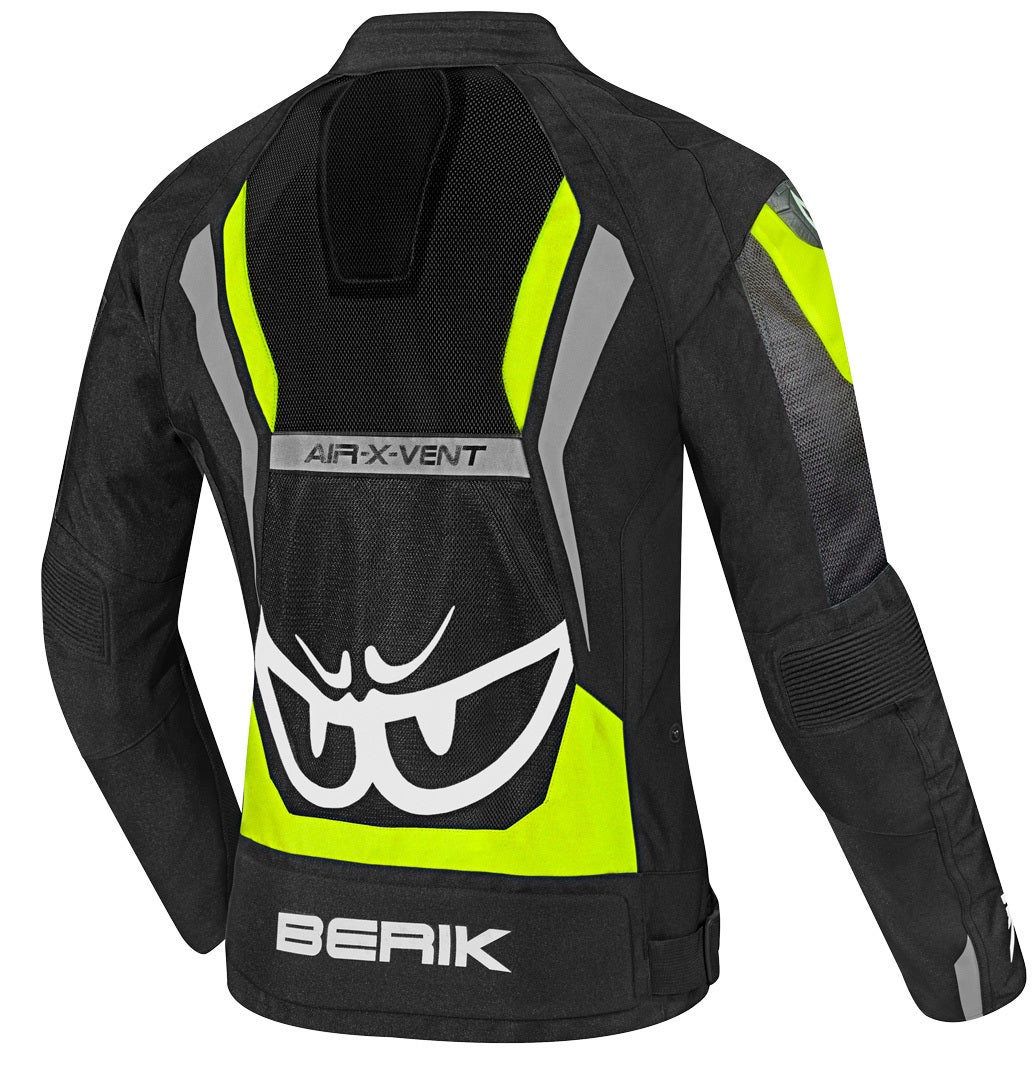 Berik Imola Air Damen Motorrad Textiljacke schwarz/weiß/neon-gelb 40 Abbildung 2