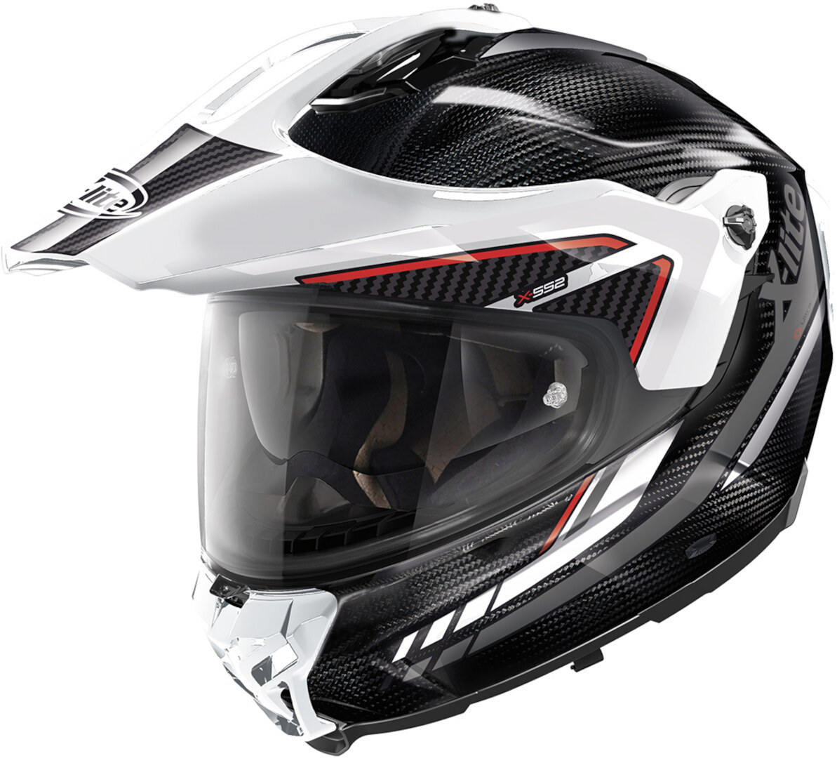 X-Lite X-552 Ultra Carbon Latitude N-Com Cască Alb/Roșu/Negru XXS (54) Figura 1