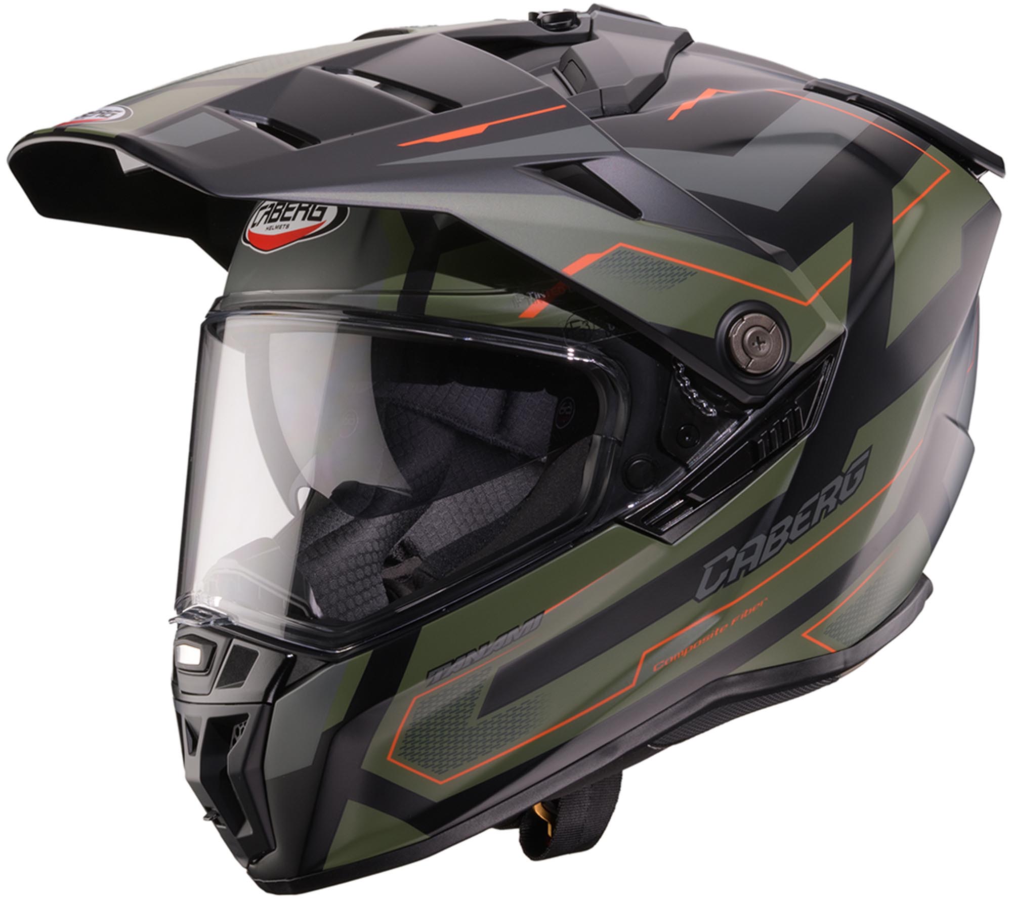 Caberg Tanami Ranger Casco negro mate/gris/verde M (57/58) Figura 1