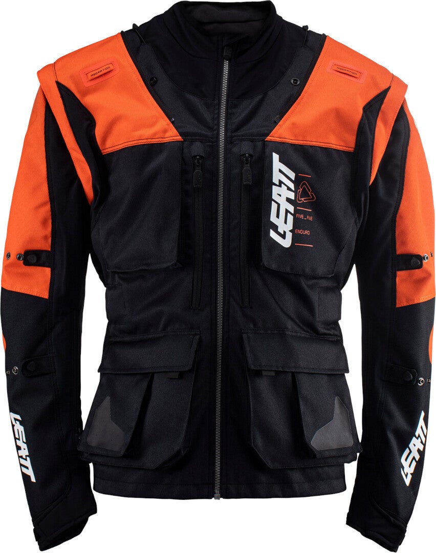 Leatt 5.5 Enduro 2023 Motocross Jacket black/orange M Figure 3