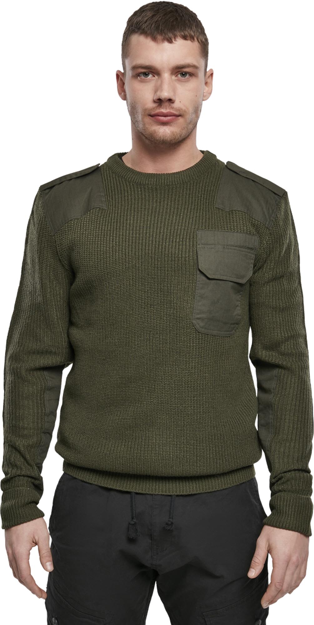 Brandit BW Pulover olive S Slika 3