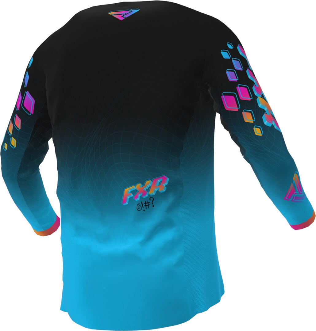 FXR Podium 2023 Maglia Motocross Giovanile blu/rosa M Figura 2