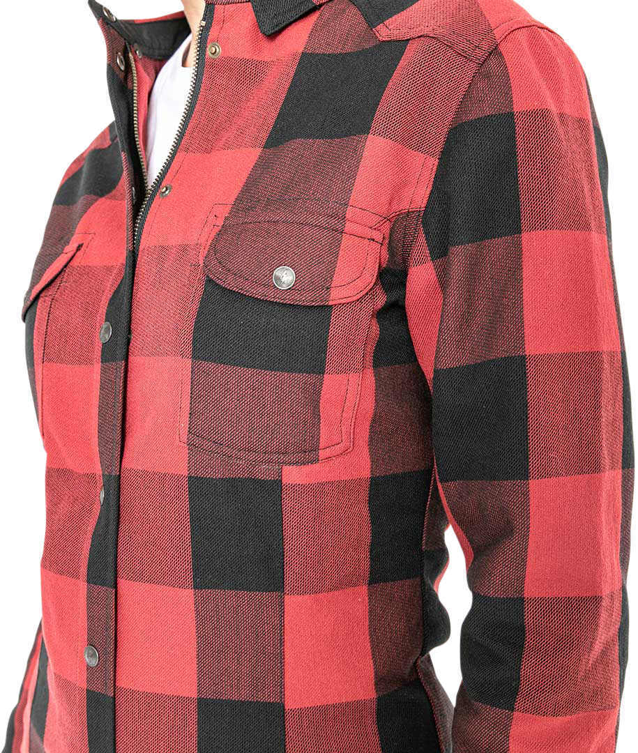 John Doe Motoshirt XTM Donna Moto Camicia nero/rosso 2XL Figura 10
