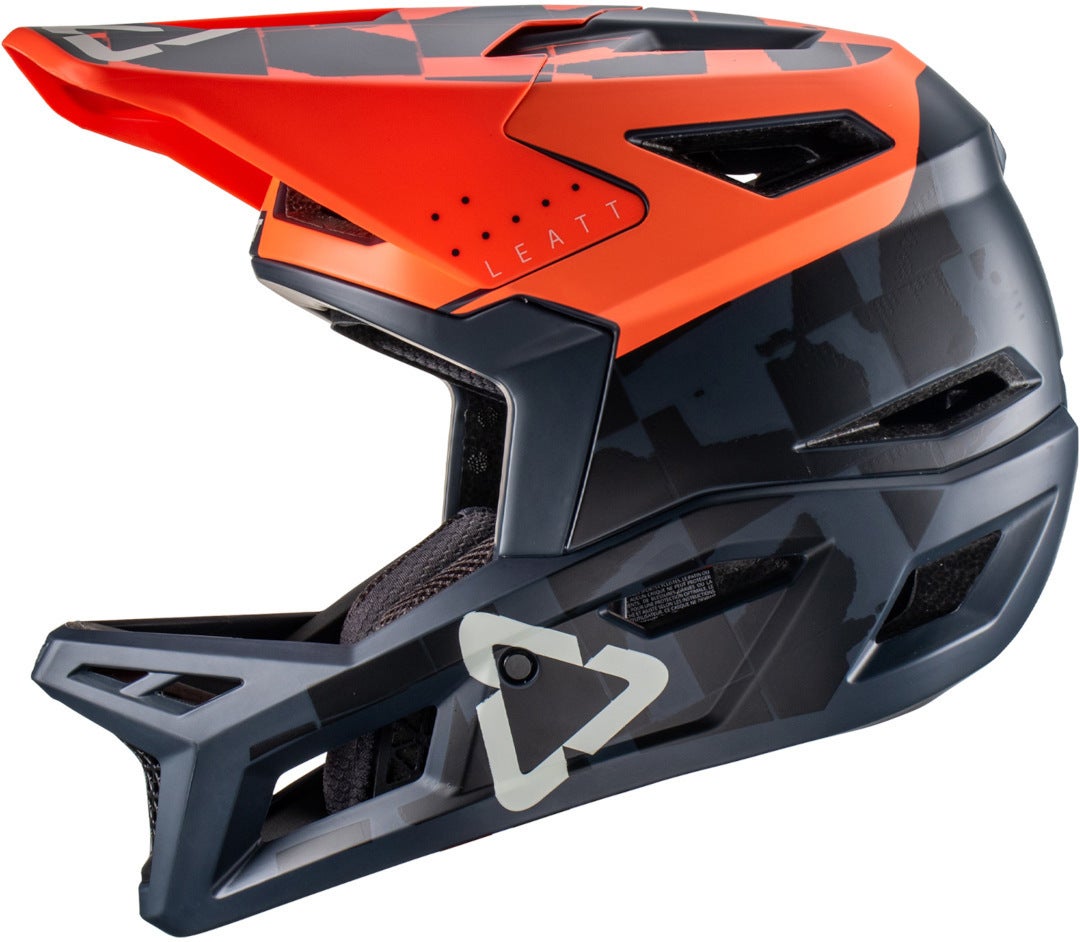 Leatt MTB Gravity 4.0 Orange/Black Casco Downhill M (57/58) Figura 3