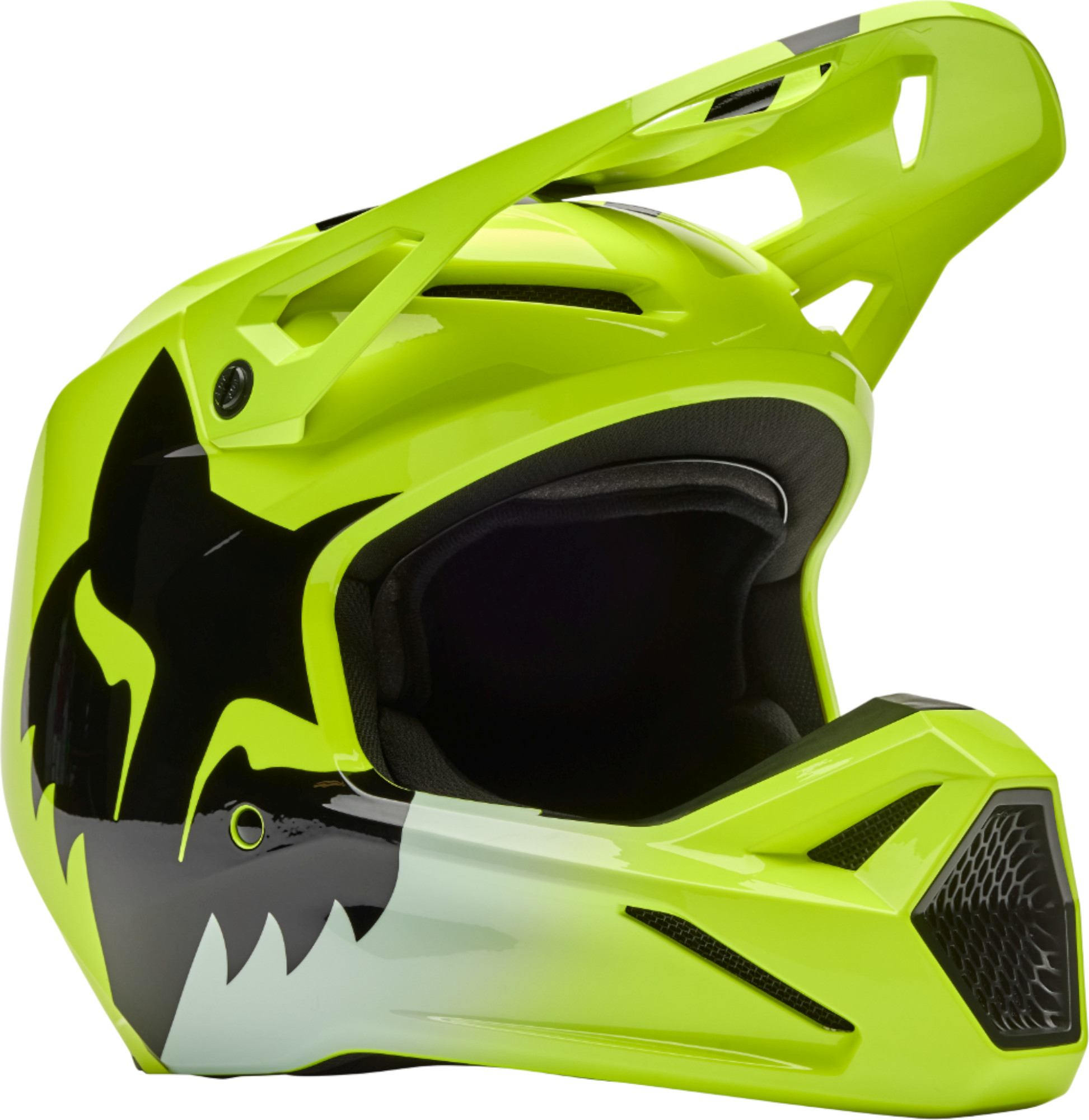 FOX V1 Shield Casco da motocross giallo M (57/58) Figura 1