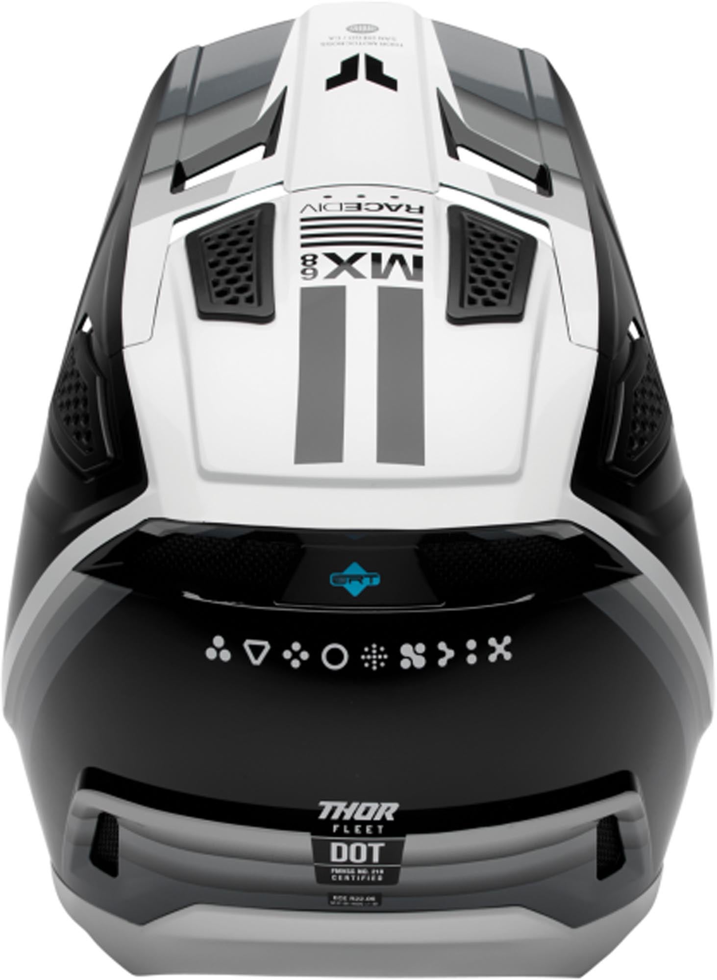 Thor Fleet Defy Motocross Helmet black/grey/white XXL (63/64) Figure 3