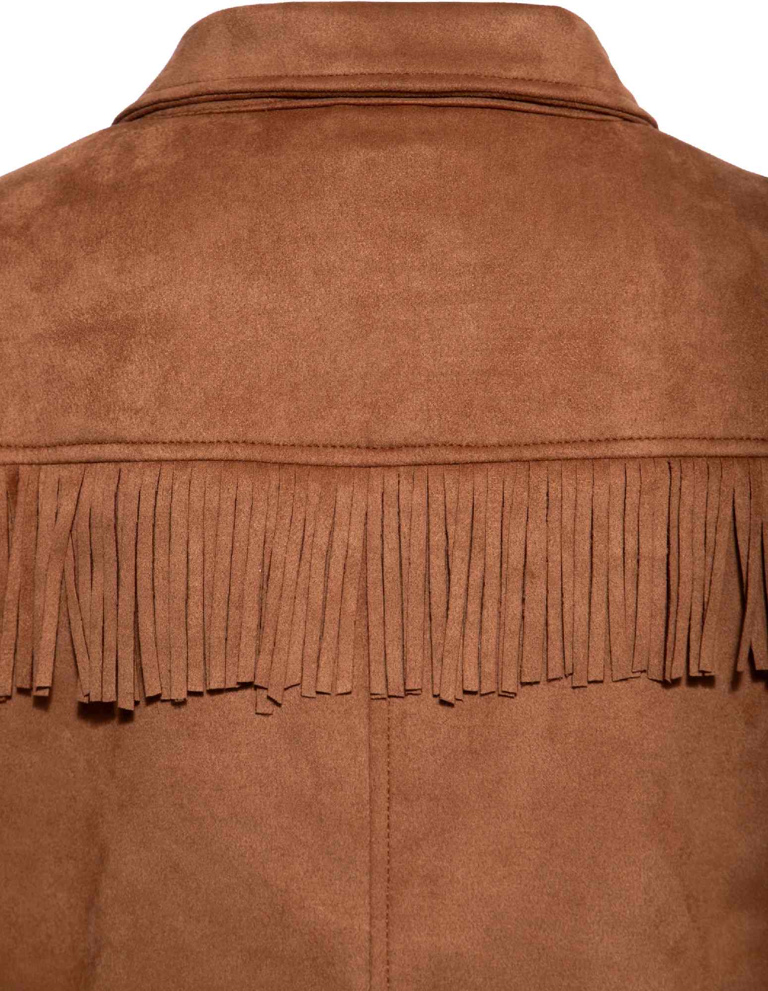Queen Kerosin Western Dame Jakke brun XL Figur 5