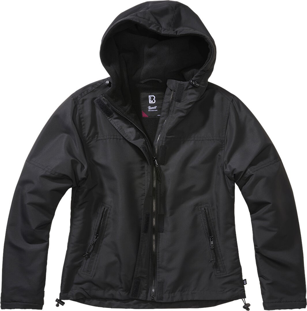 Brandit Windbreaker Frontzip Damejakke Sort 3XL Figur 1
