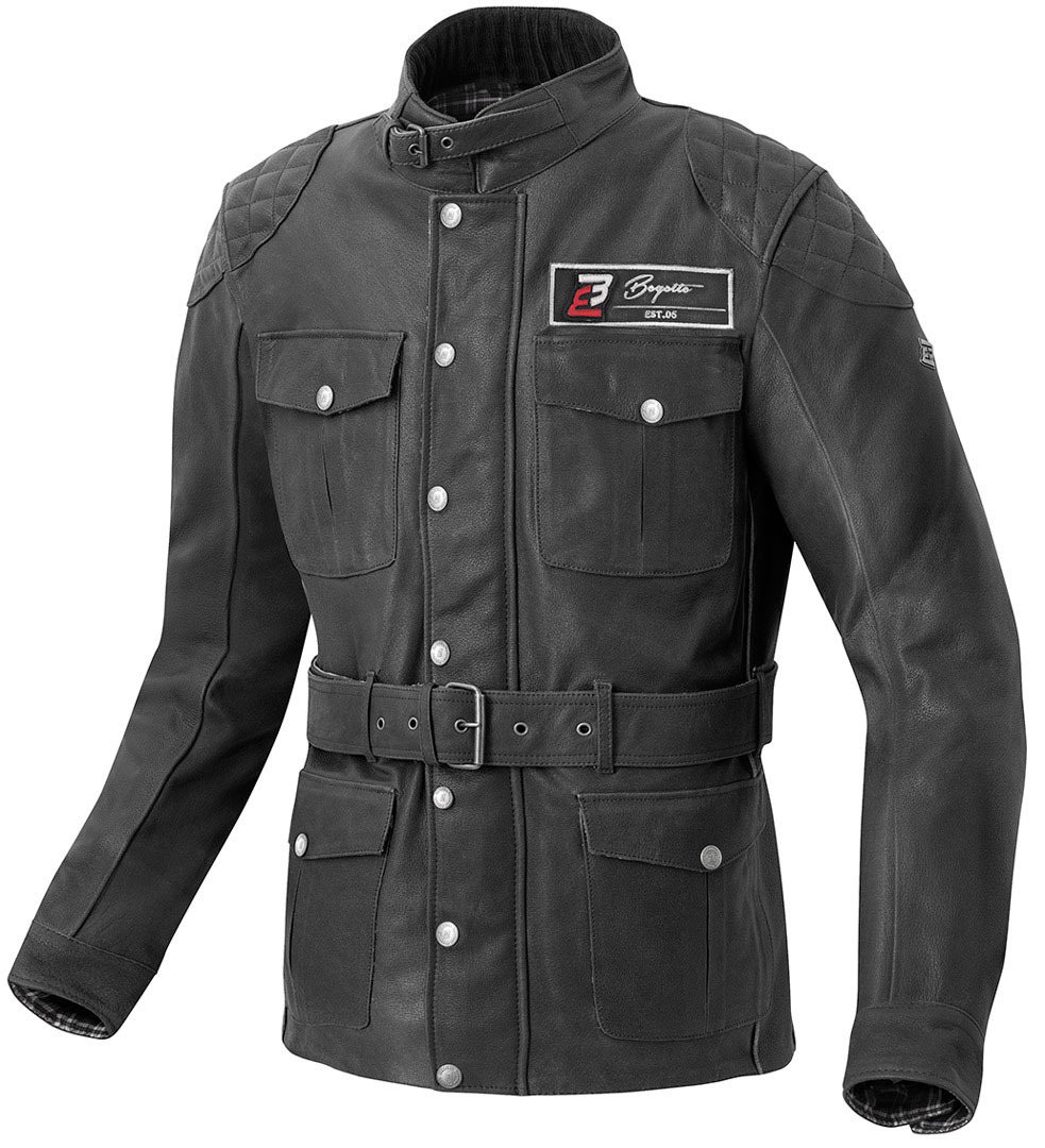 Bogotto Bristol Motorcycle Leather Jacket black 56 Figure 1