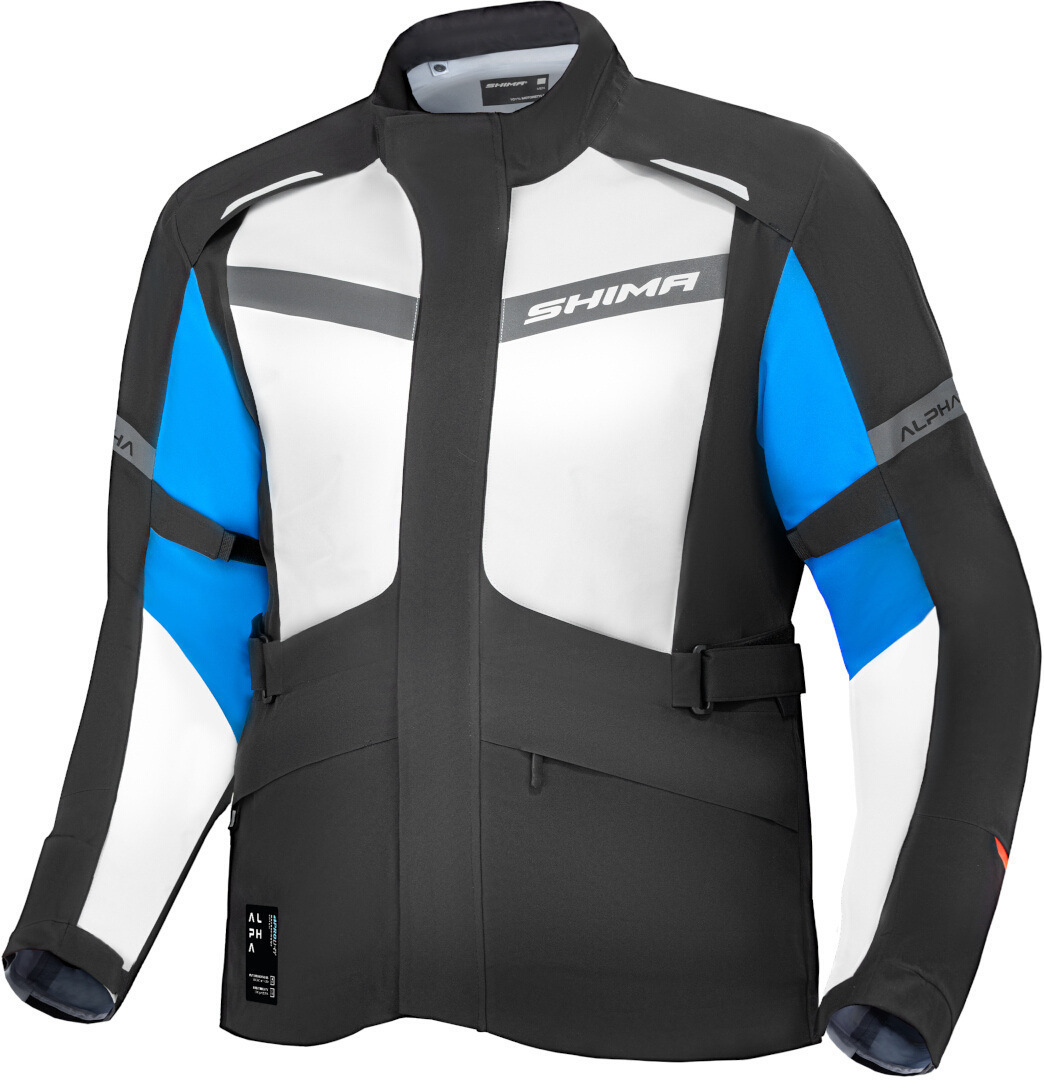 SHIMA Alpha waterproof Motorcycle Textile Jacket black/grey/blue L Figure 3