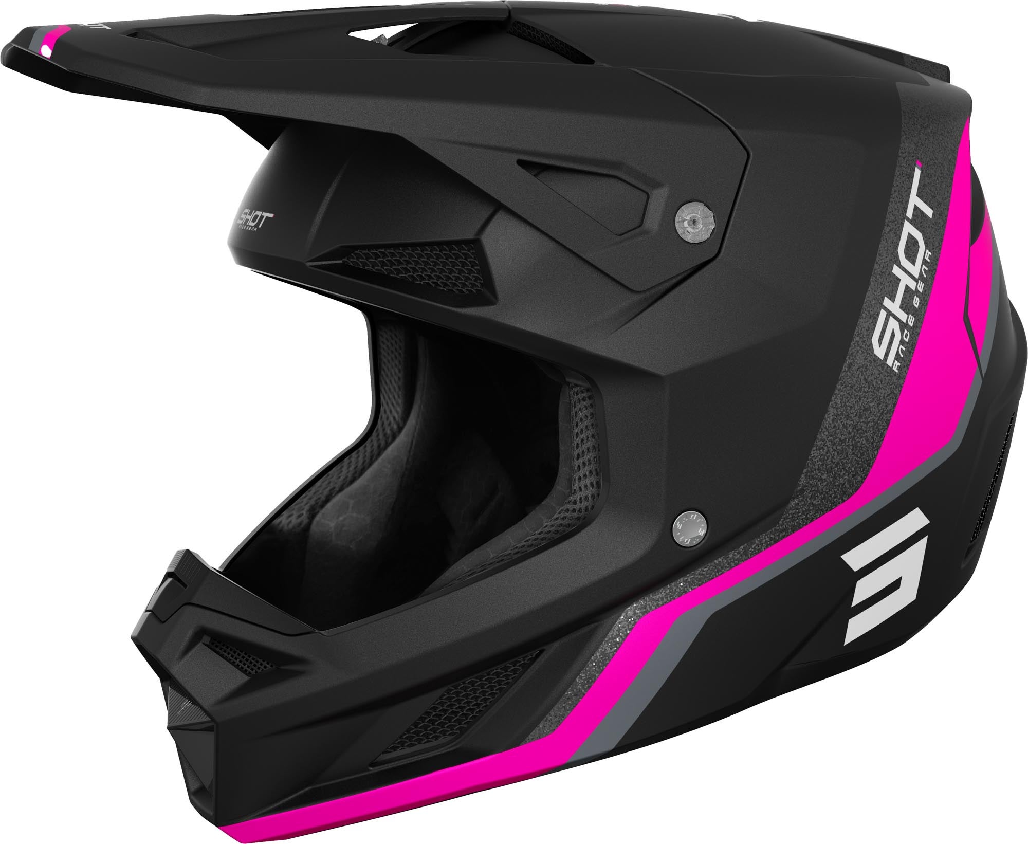 Shot Speed Atomic Mips Casco de motocross rosa S (55/56) Figura 1
