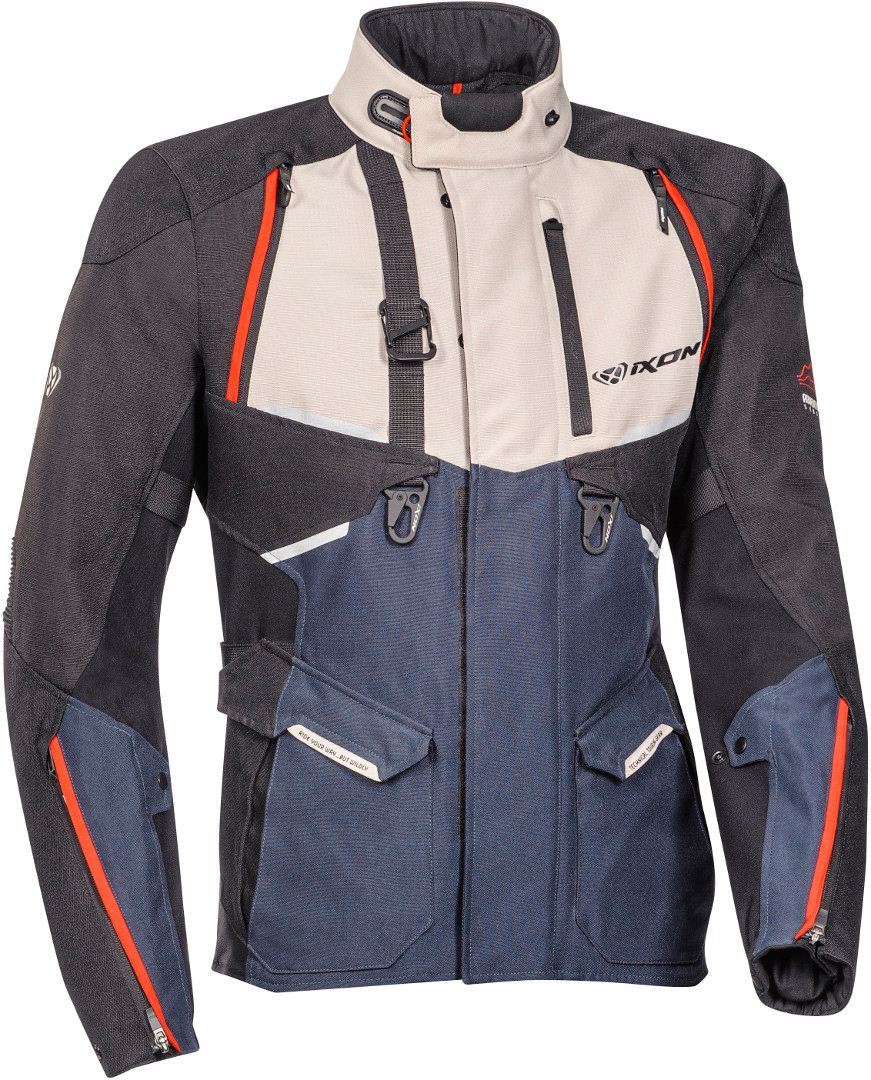 Ixon Eddas Motorcycle Textile Jacket black/blue 3XL Figure 1