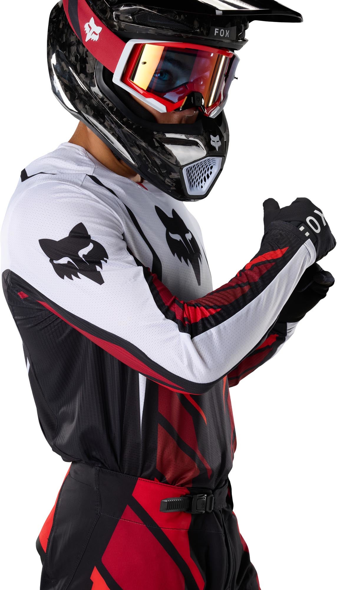 FOX 360 Foundry Motocross Jersey black/red/white S Figure 6