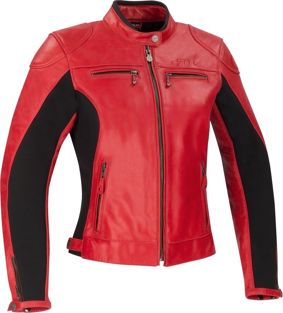 Segura Kroft Damen Motorrad Lederjacke rot 44 Abbildung 1