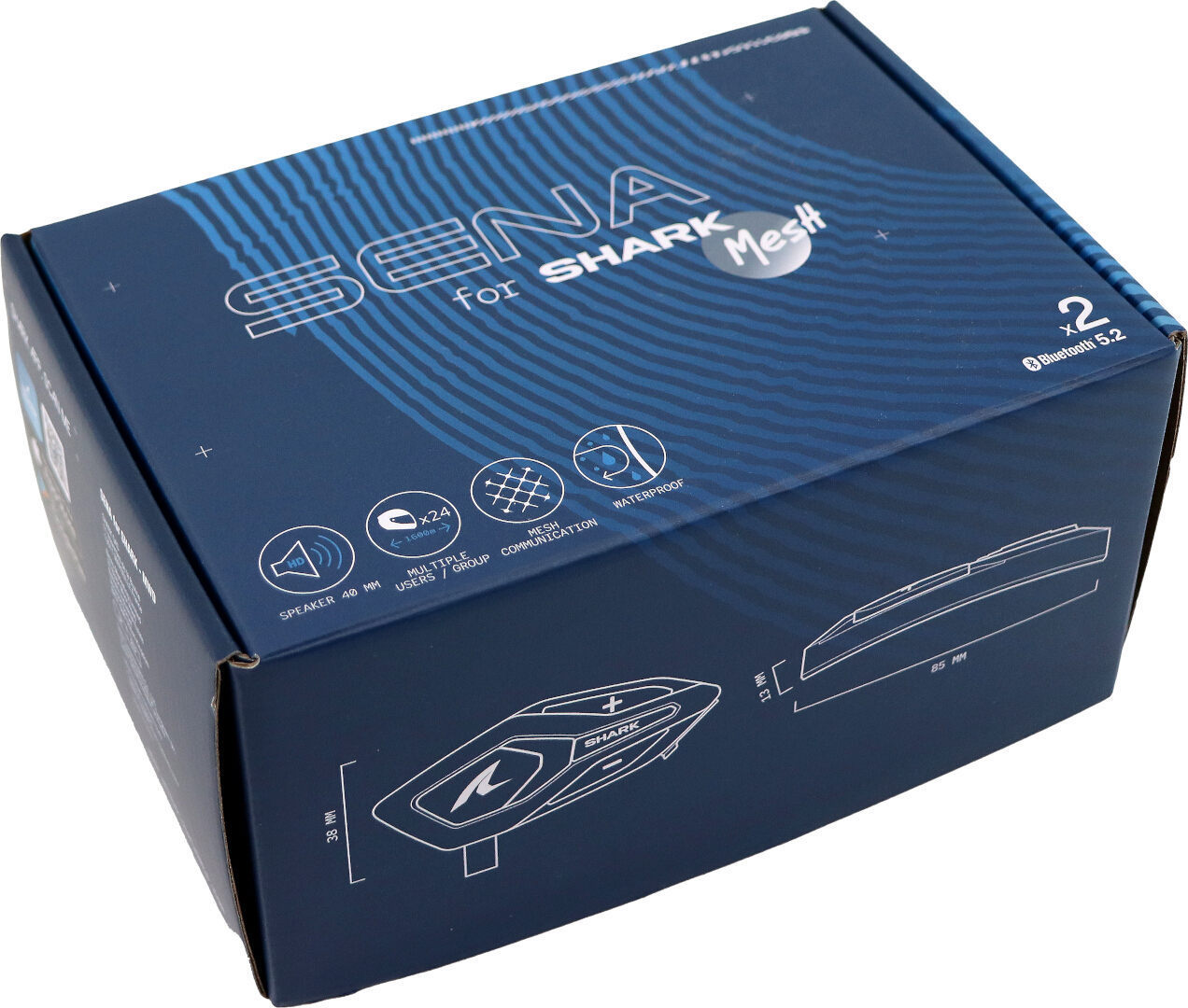 Shark Sena för Shark Mesh Bluetooth kommunikationssystem Dubbel Set Figur 3