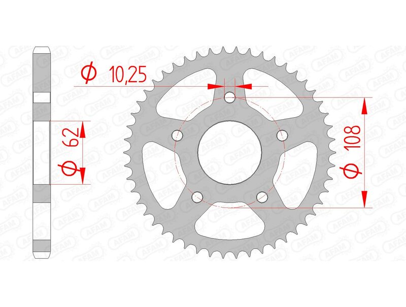 AFAM Standard stålkrona 47201 - 428 Figur 1