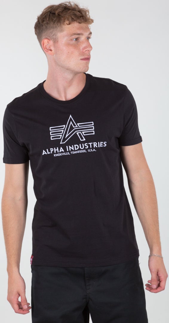 Alpha Industries Basic Embroidery Triko černobílá XXL Obrázek 4