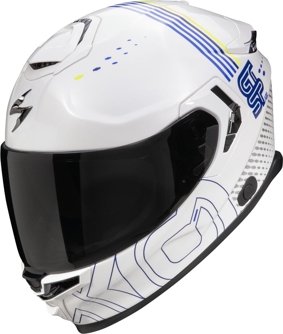 Scorpion EXO-GT SP Air Techlane Přilba bílá/žlutá/modrá M (57/58) Obrázek 1