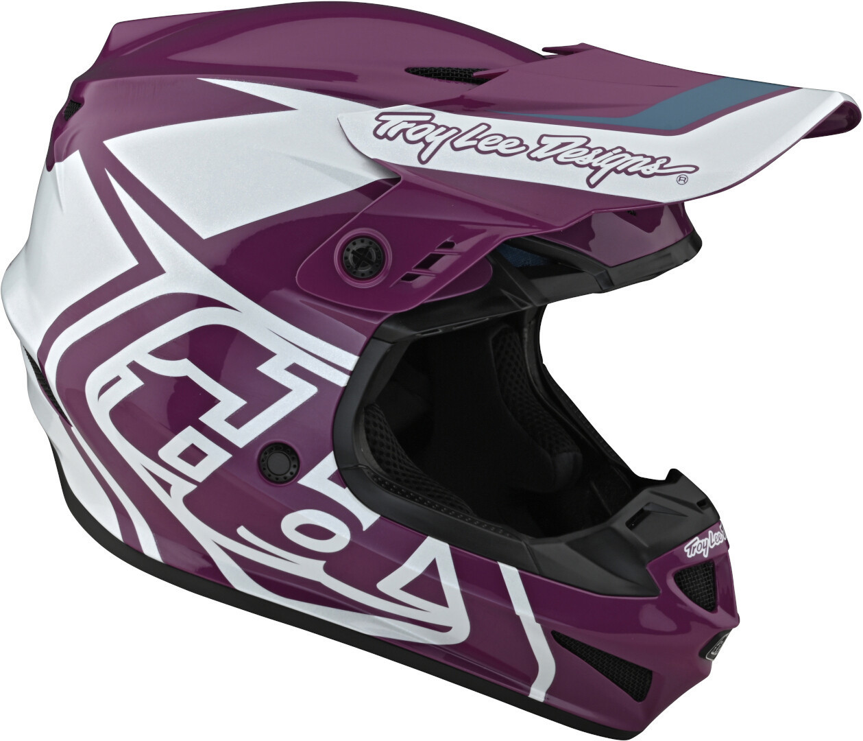 Troy Lee Designs GP Overload Motorcross helm paars/wit M Figuur 3