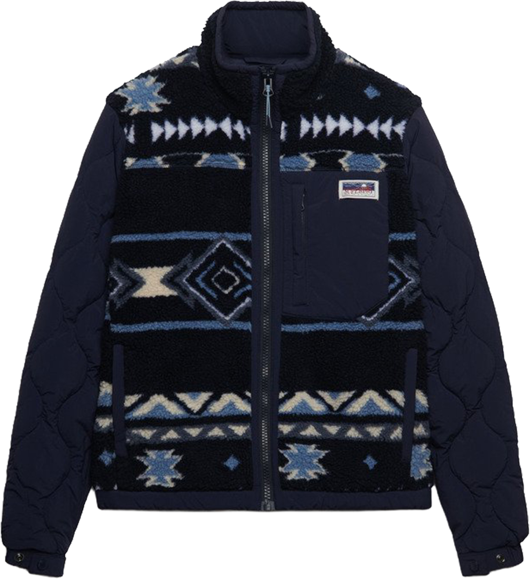 Superdry & Co Fleece Onion Quilt Jachetă hibridă albastru 10 Figura 1