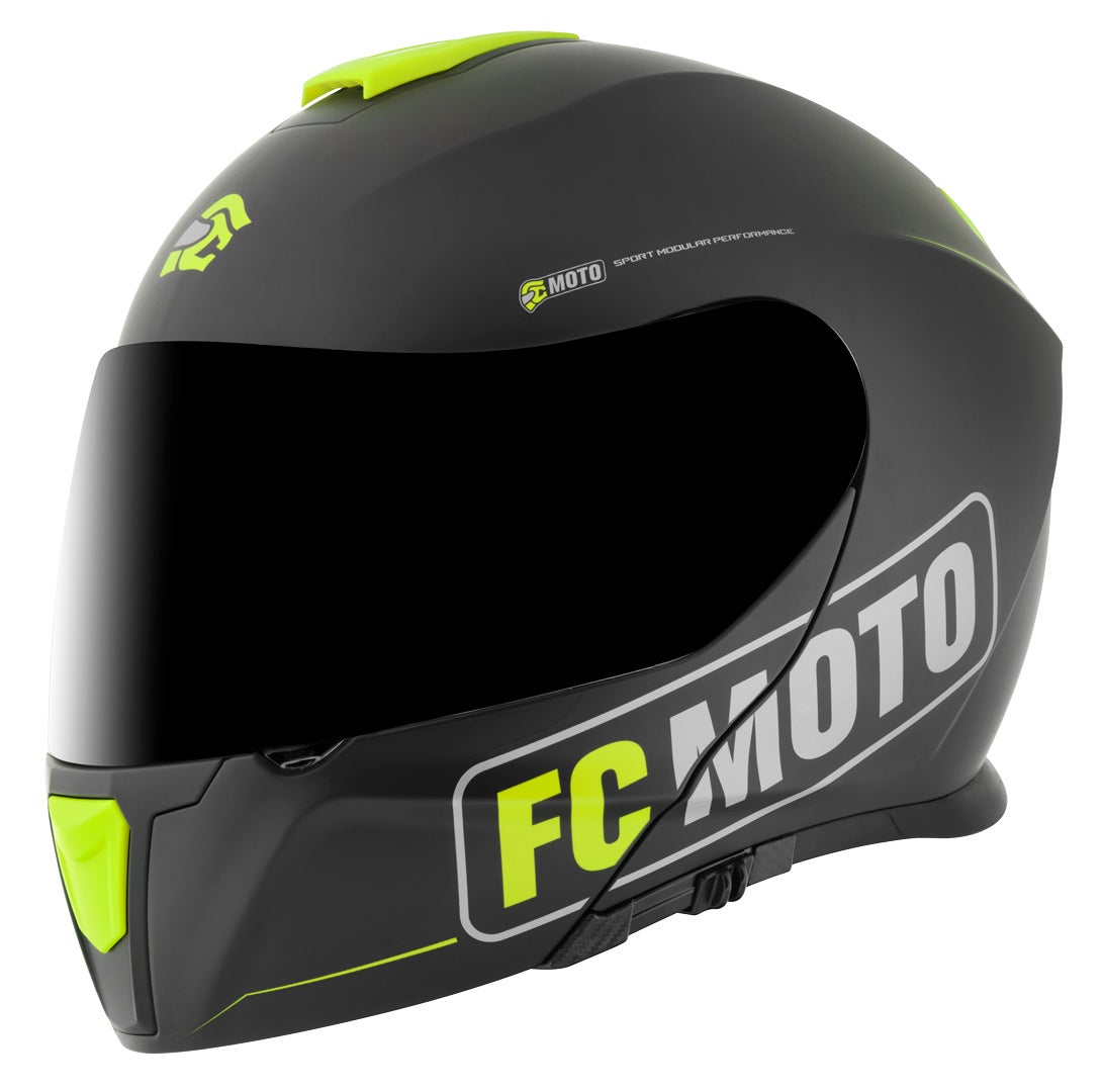 FC-Moto Novo Straight Casco nero/giallo M (57/58) Figura 2