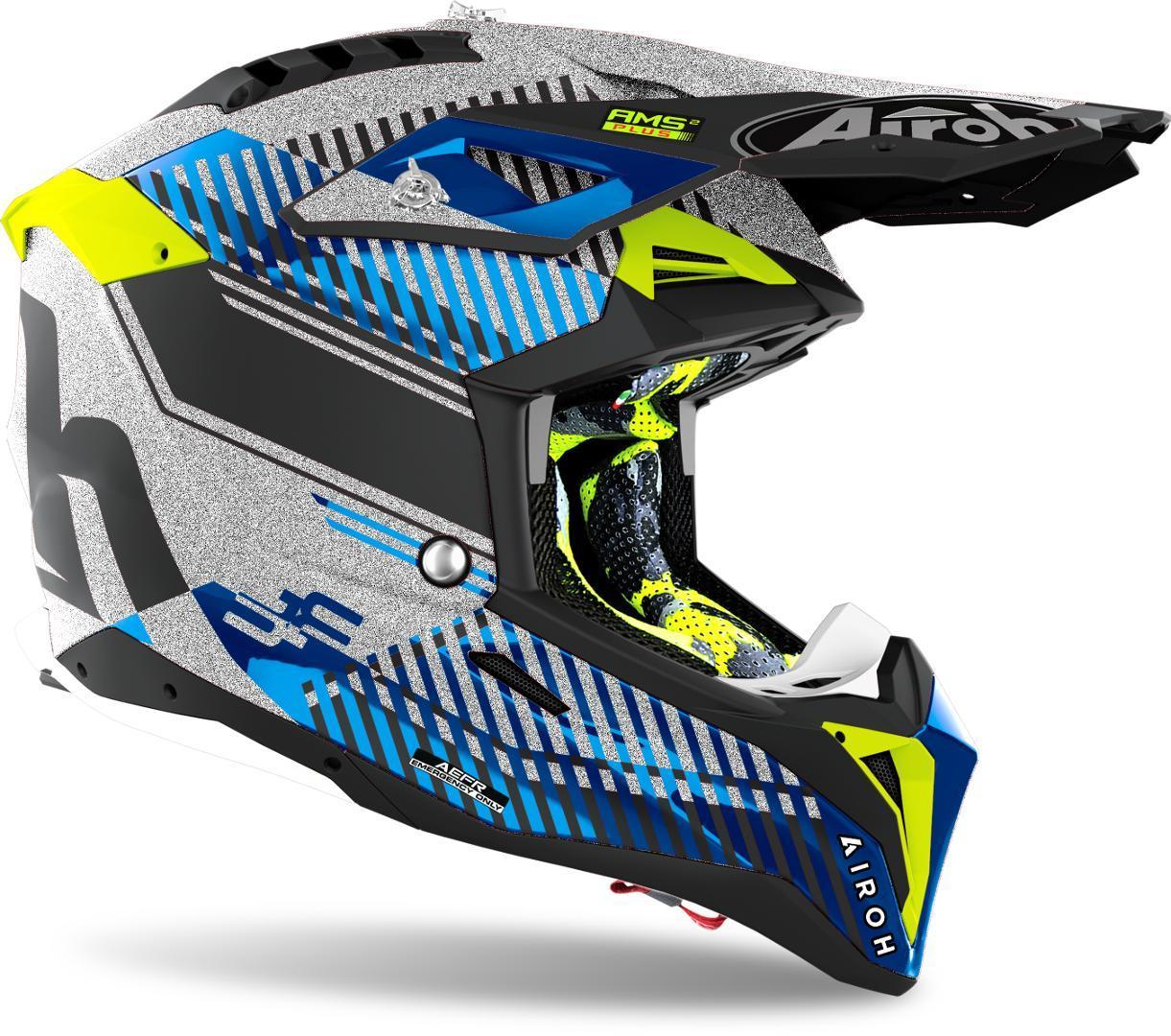 Airoh Aviator 3 Wave Carbon Casco motocross Argento L (59/60) Figura 2