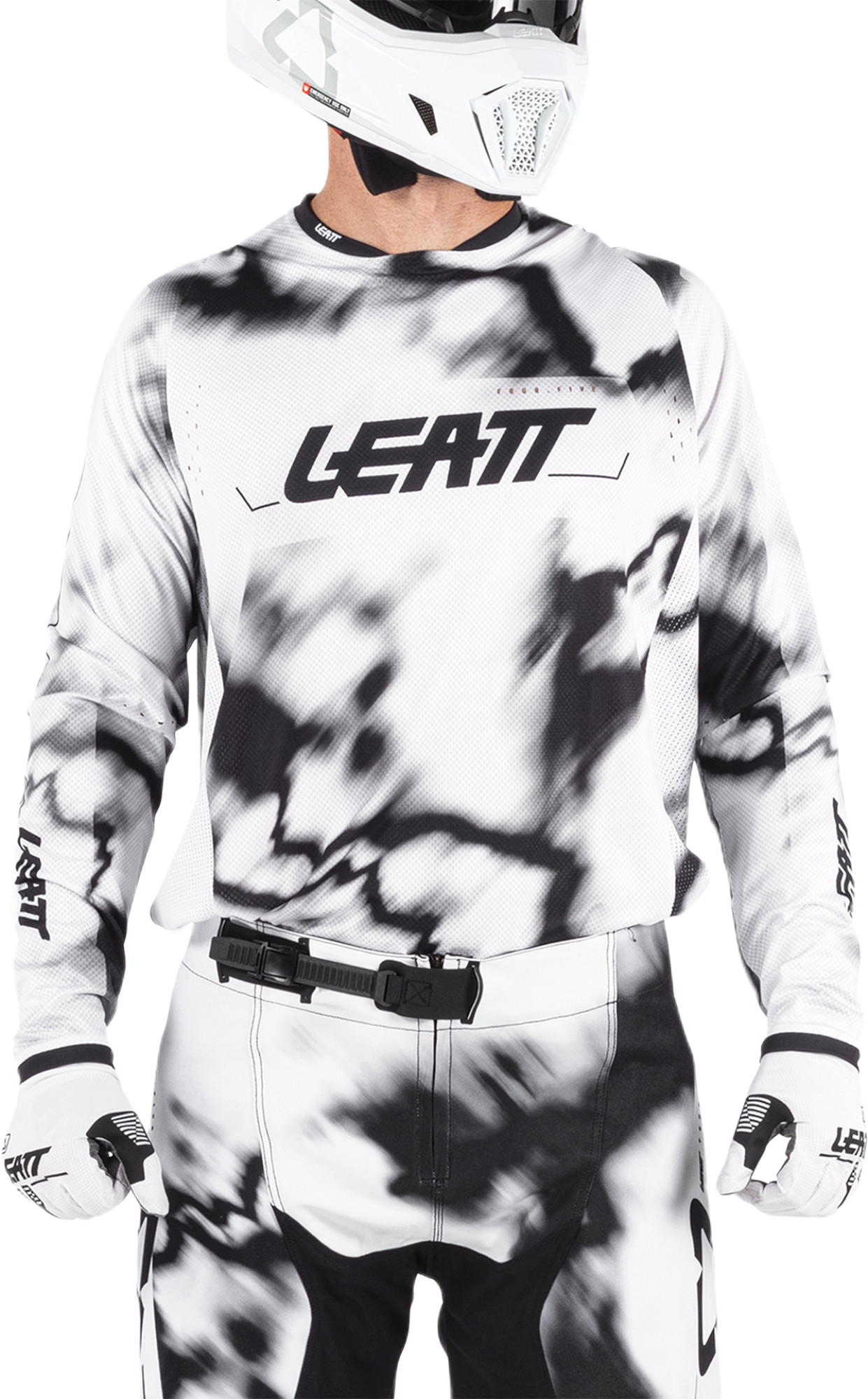 Leatt Moto 4.5 Lite V26 Tricou de motocross Alb/Negru XL Figura 3