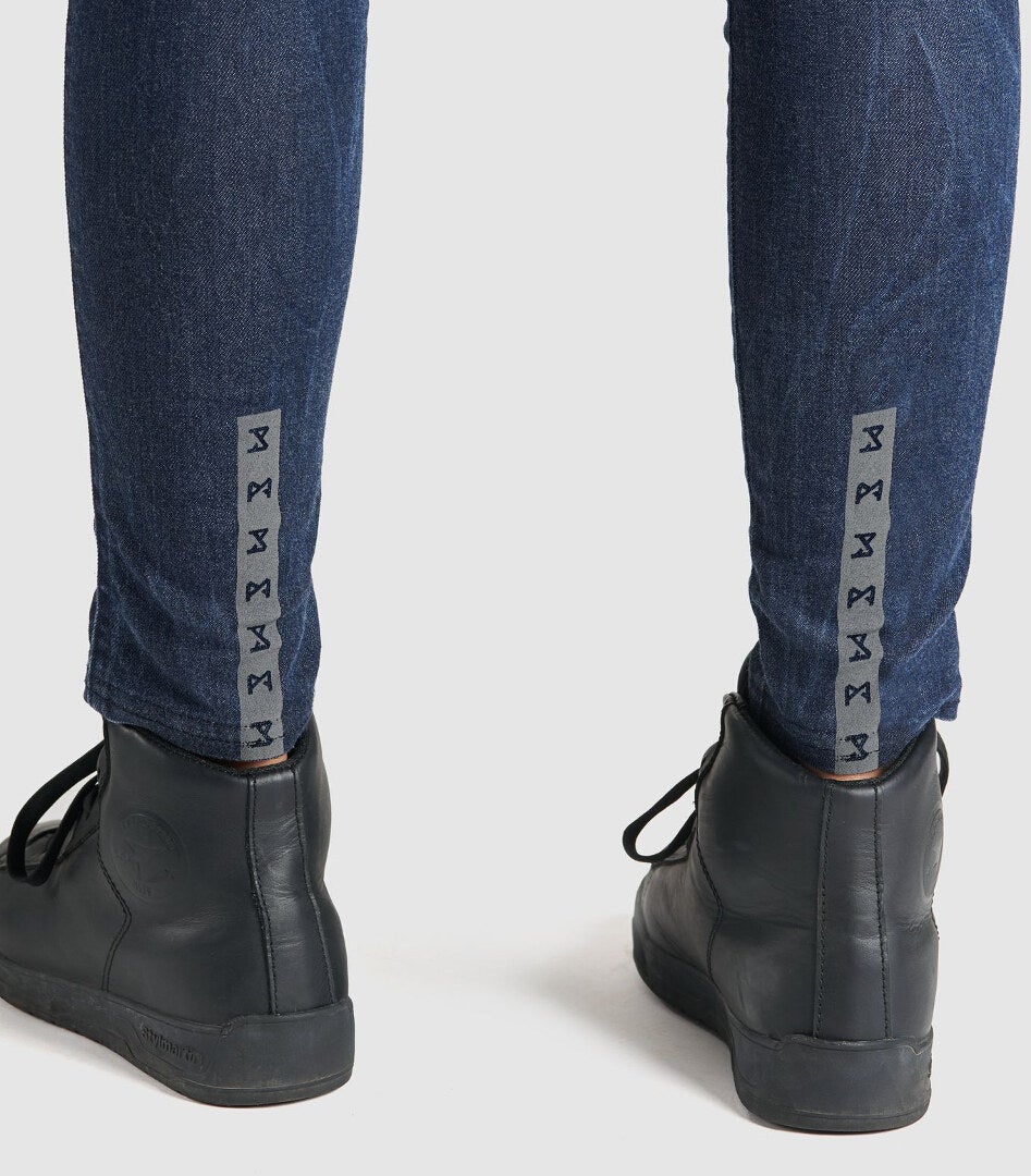 Pando Moto Kusari Cor Dame Motorcykel Jeans mørkeblå 27 L30 Figur 2