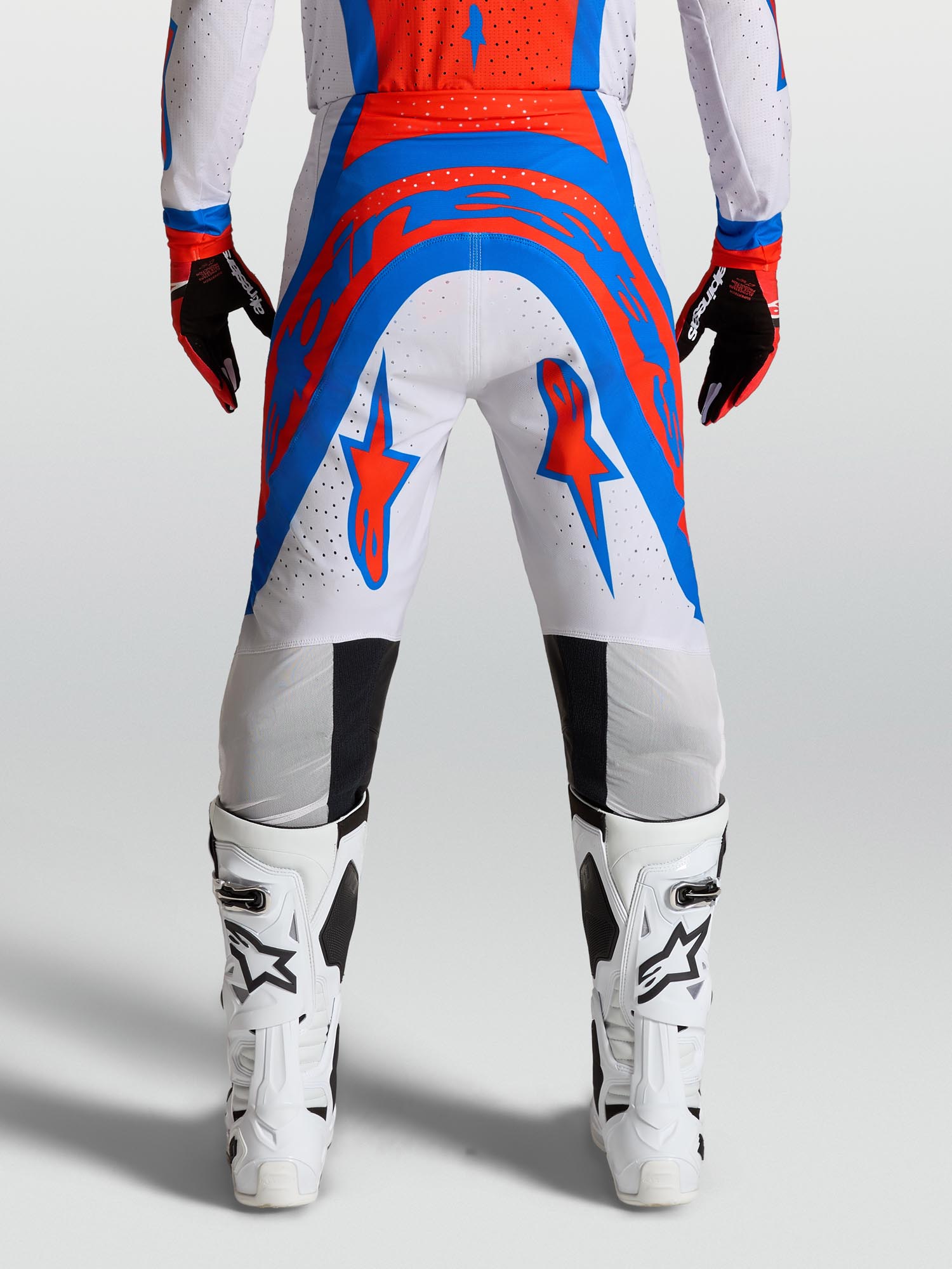 Alpinestars Supertech Vesta Pantaloni da motocross viola/rosso 38 Figura 11