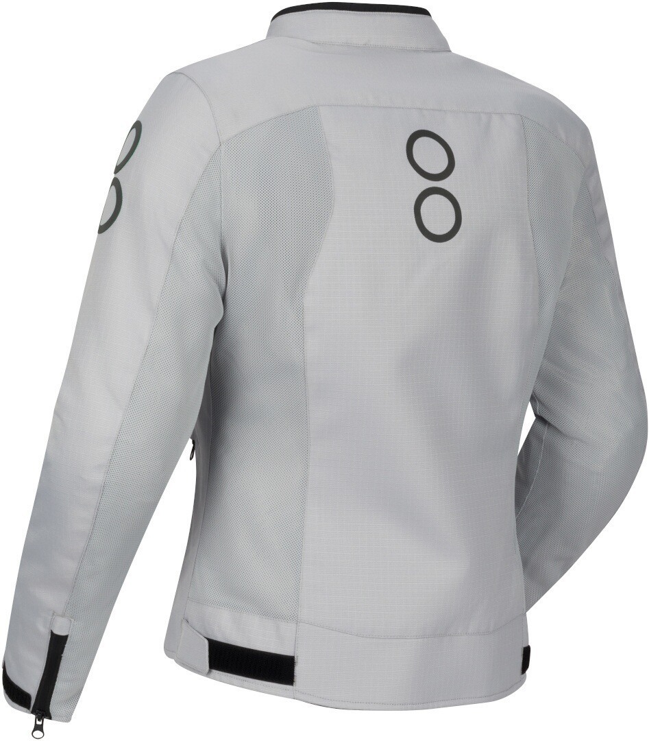 Bering Zao 3in1 imperméable dames moto textile veste Gris clair/vert 40 Figure 2