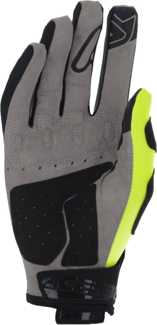 Acerbis MX X-P 2.0 Logo Motocross handsker gul/sort M Figur 3