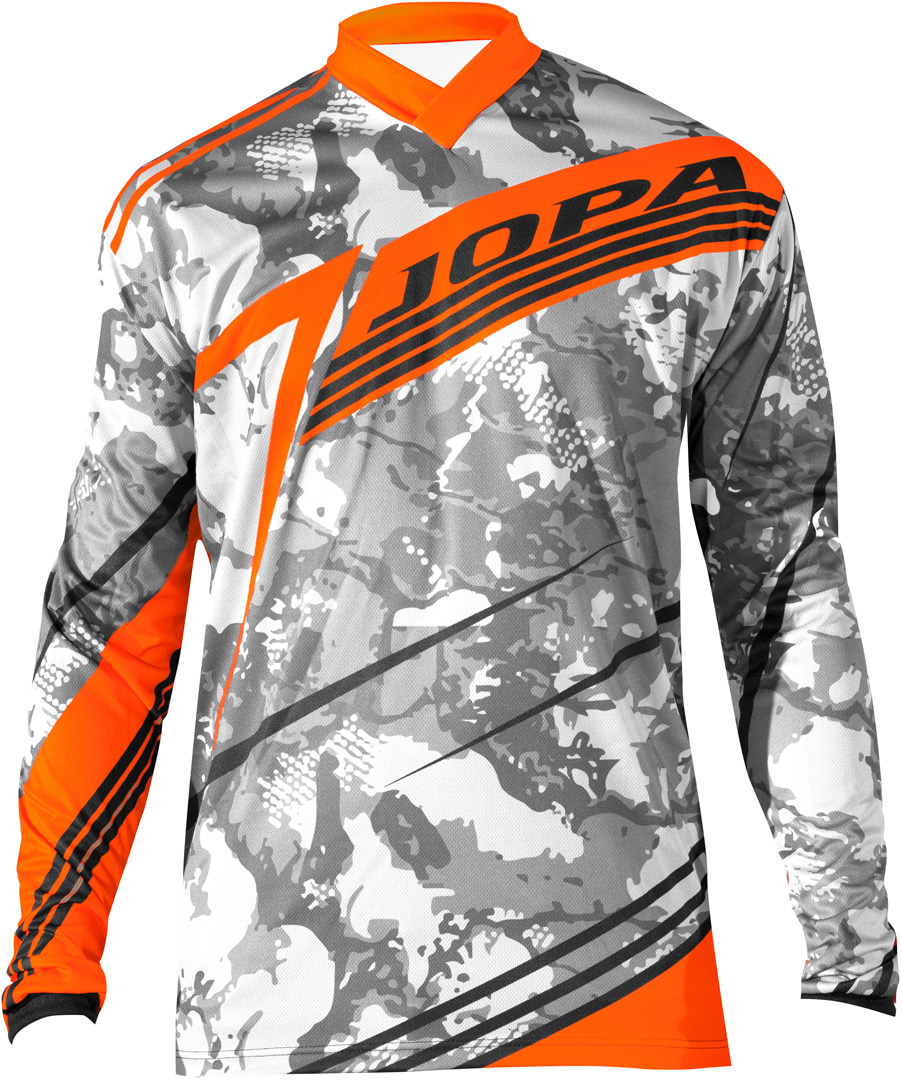 Jopa Fixion Jersey MX/BMX Gris/Orange M Figure 1