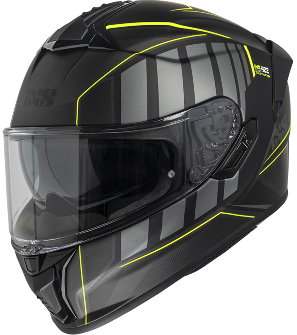IXS iXS422 FG 2.16 SV Cască Negru mat/galben XS (53/54) Figura 1