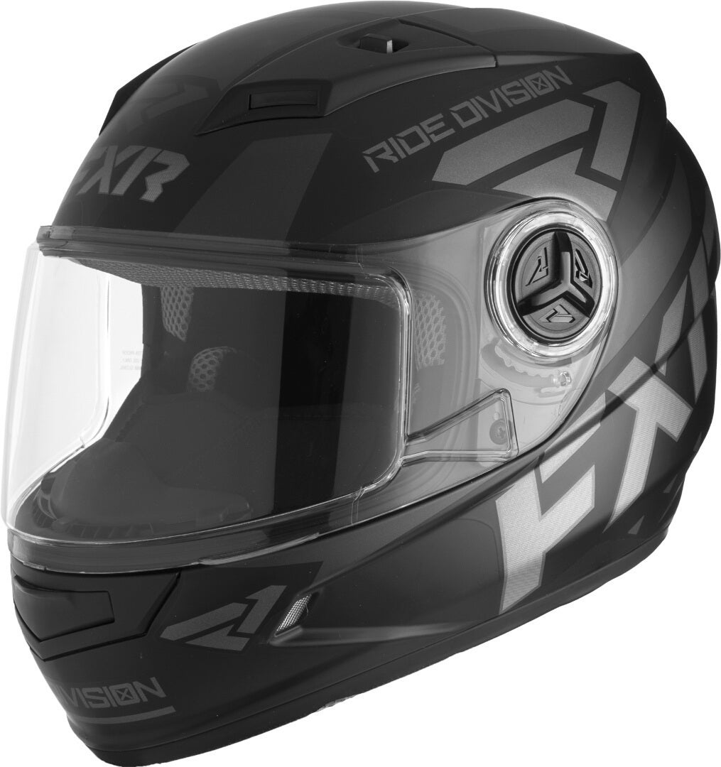 FXR Nitro Core Youth Sneeuwscooter Helm Zwart mat/grijs L (53/54) Figuur 1