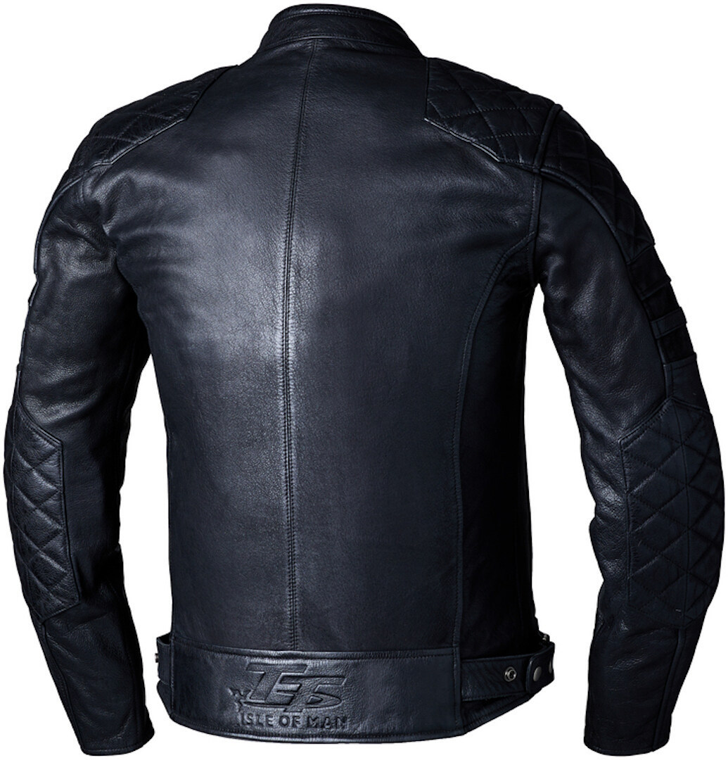 RST IOM TT Hillberry 2 Motorcykel læderjakke Sort M Figur 2